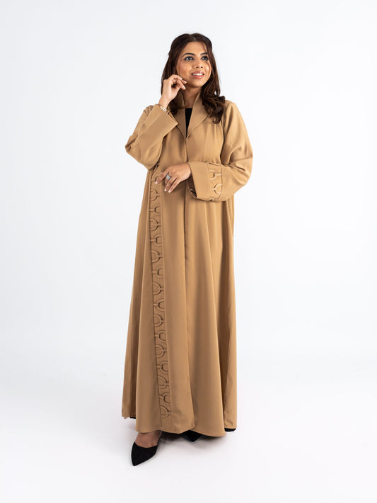 Desert Gold Abaya with arch design