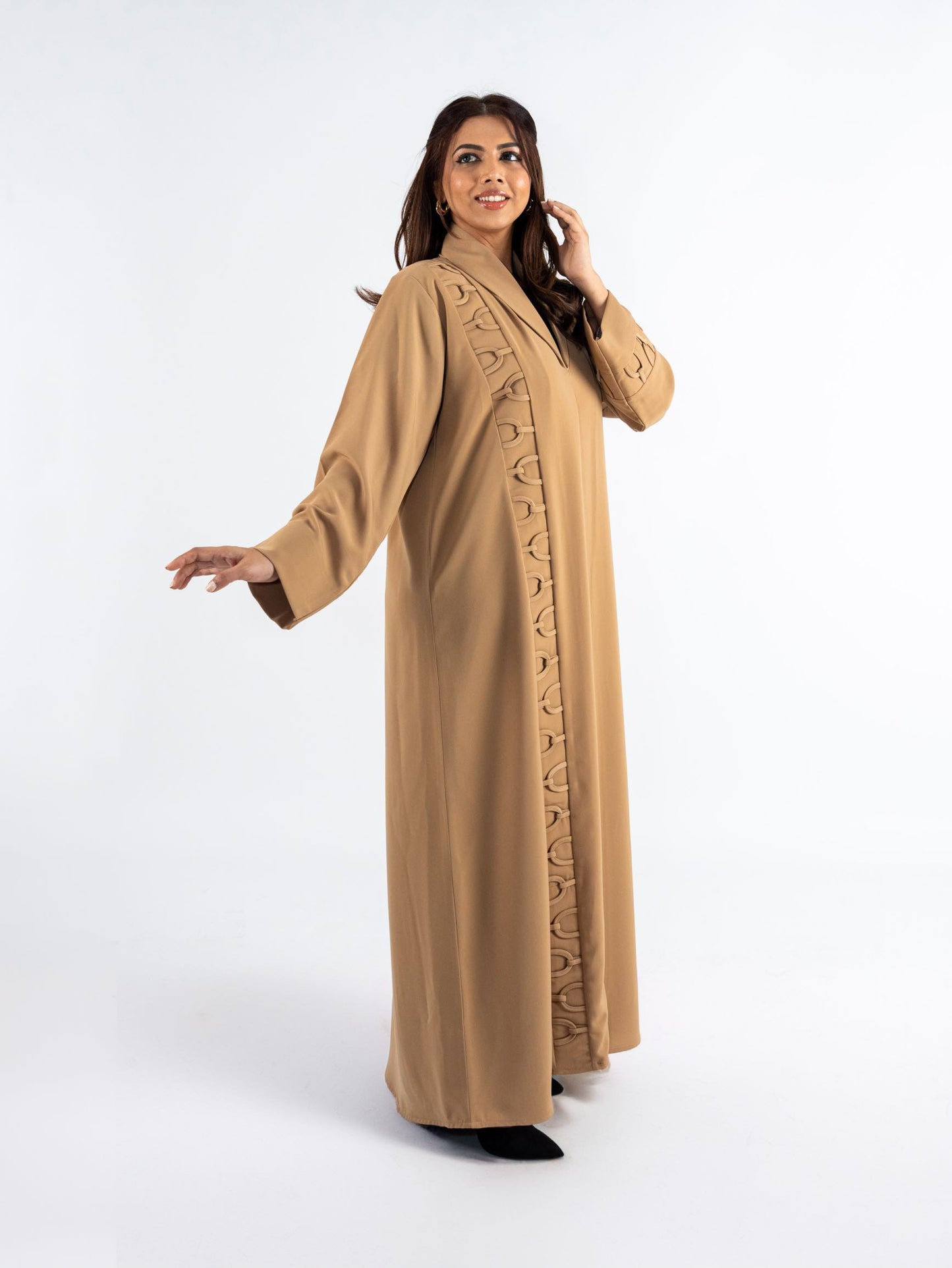 Desert Gold Abaya with arch design