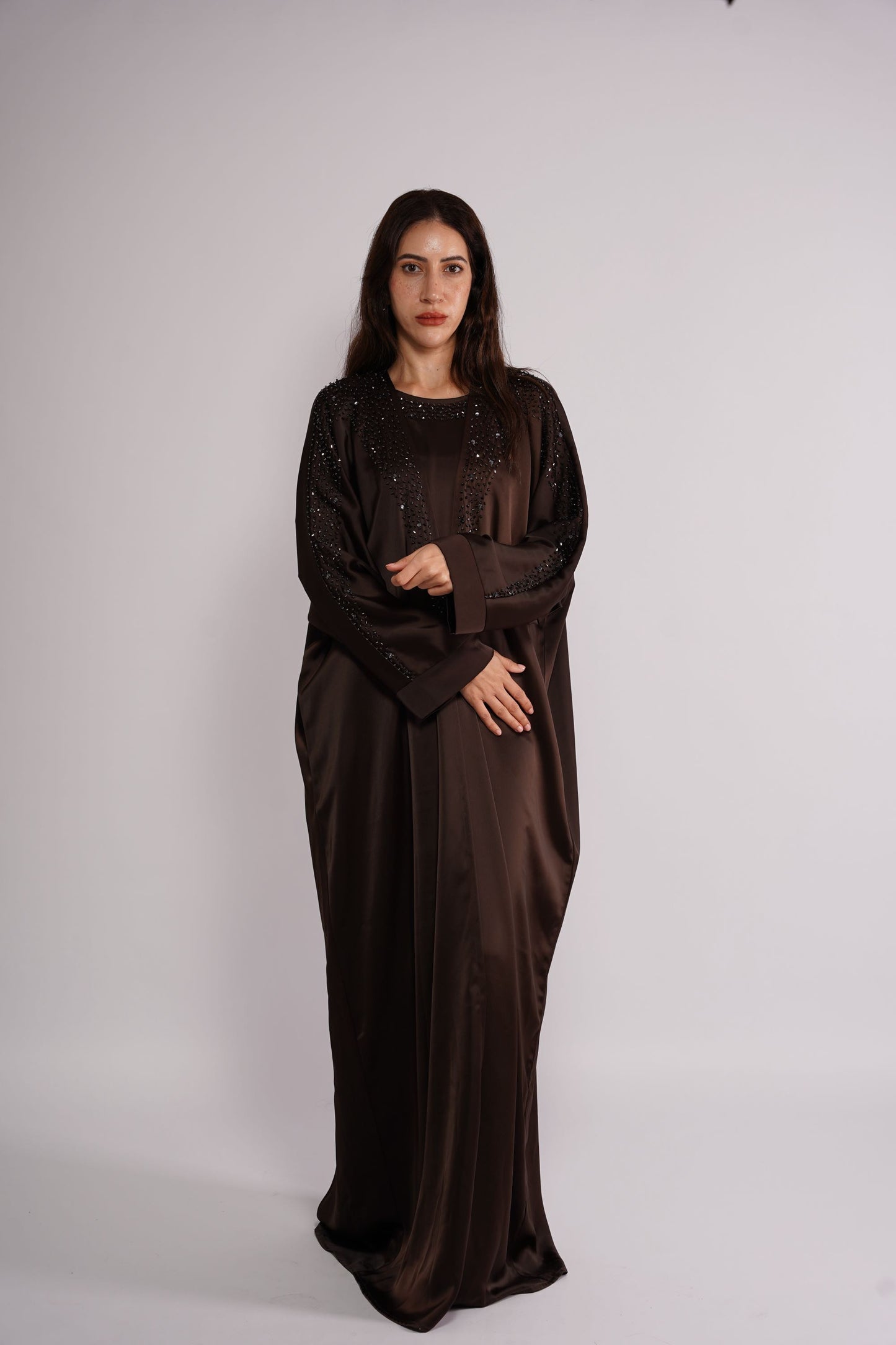 Stone embellished Abaya with embellishment
