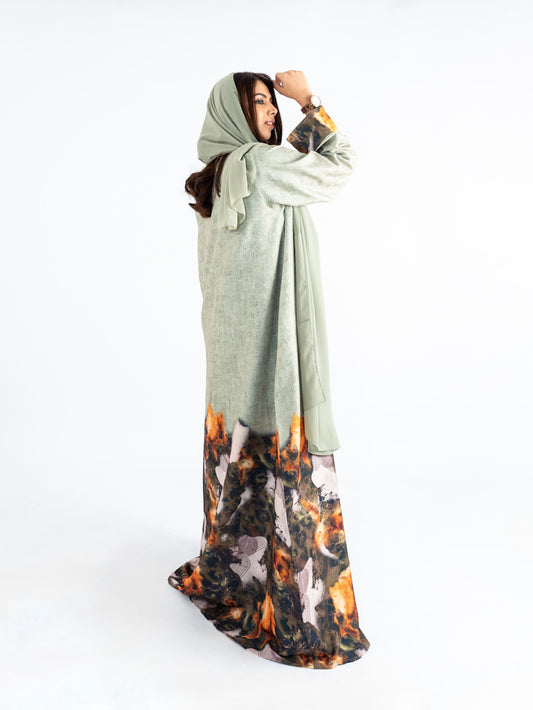 Greenfloral-earth-elements Abaya