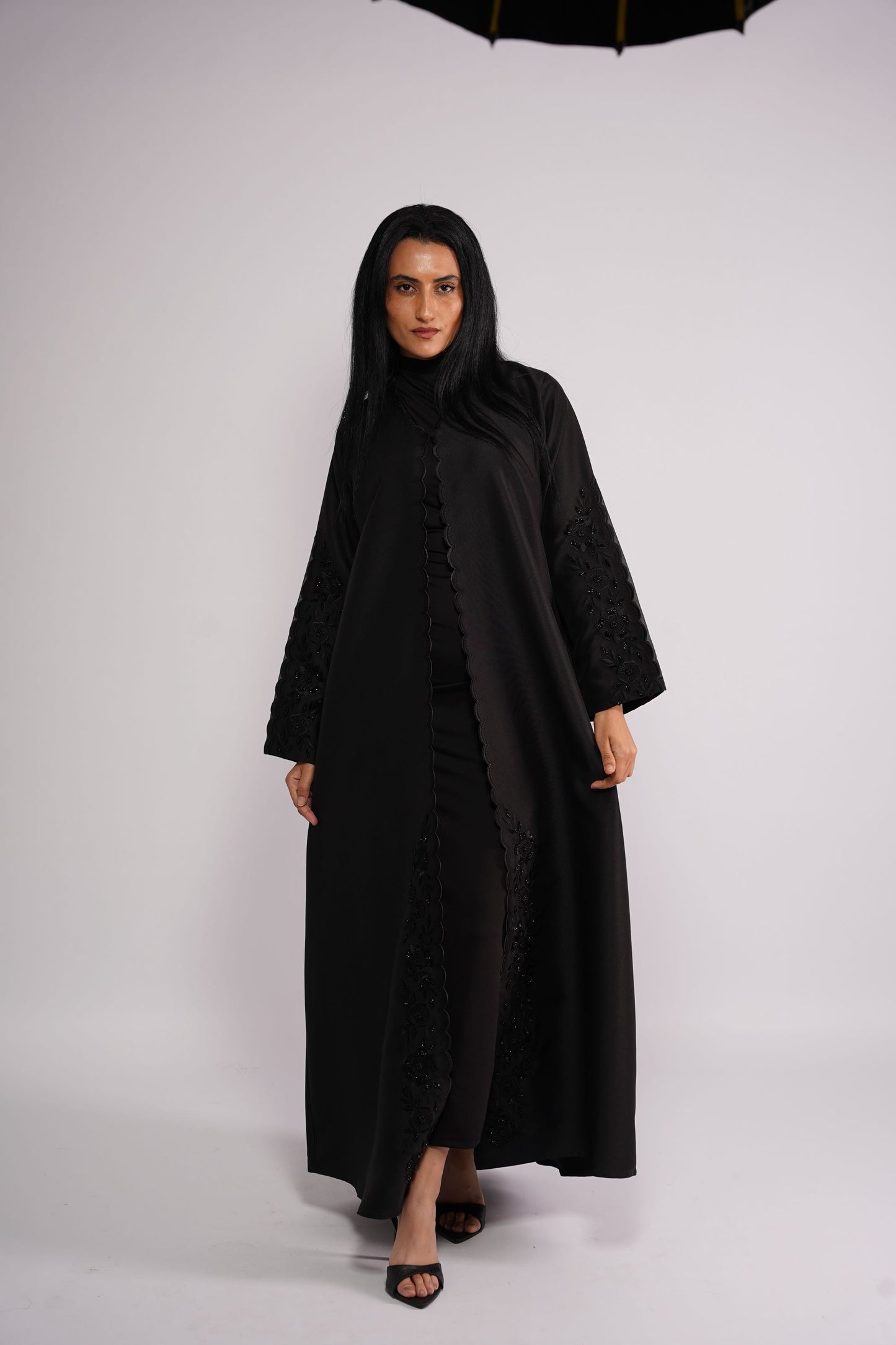 Abaya embellished in art stones