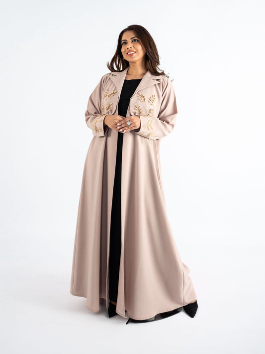 Mocka 3D embelisshed ornament Abaya